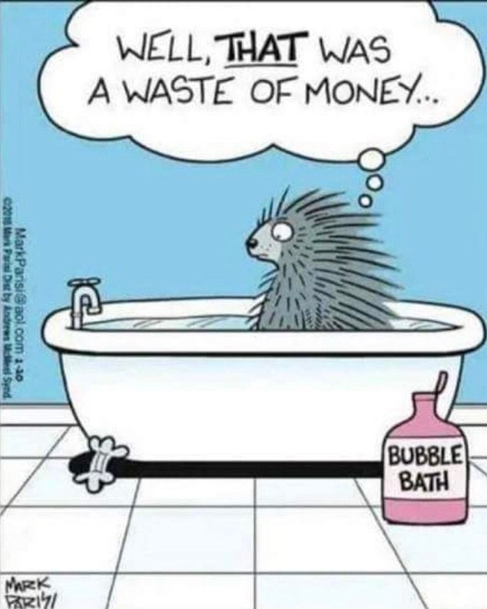 Because the spikes popped the bubbles!