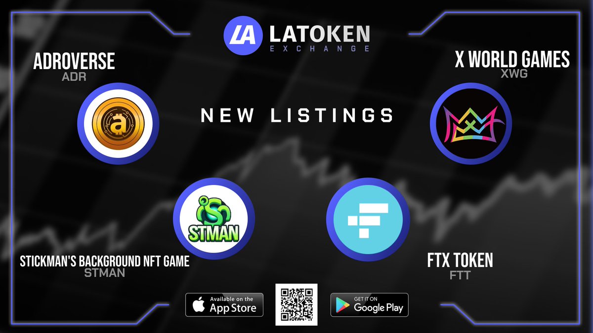 LATOKEN (@latoken_cex) on Twitter photo More crypto assets have been added under the rapid-listing program 🚀
🔹 FTT <a href="/FTX_Official/">FTX</a>
🔹 ADR @adroverse
🔹 STMAN <a href="/Stickman_STMAN/">Stickman's Battleground</a>
🔹 XWG <a href="/xwg_games/">X World Games</a>
Learn more about these assets and trade on #LATOKEN! More crypto assets have been added under the rapid-listing program 🚀
🔹 FTT <a href="/FTX_Official/">FTX</a>
🔹 ADR @adroverse
🔹 STMAN <a href="/Stickman_STMAN/">Stickman's Battleground</a>
🔹 XWG <a href="/xwg_games/">X World Games</a>
Learn more about these assets and trade on #LATOKEN!