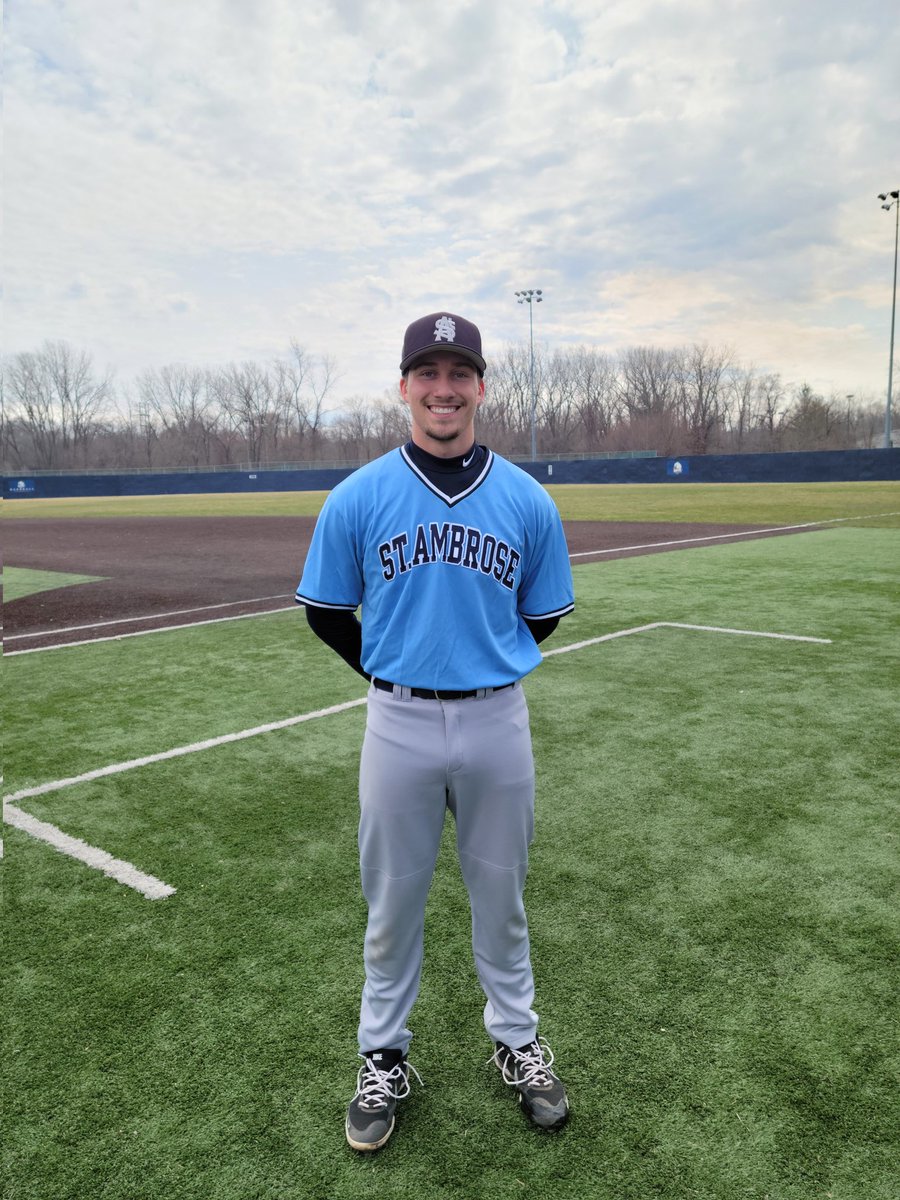AmbroseBaseball's tweet photo. FINAL
Game One
St. Ambrose  - 3
Judson - 1
WP - Michael Dudek
☆ Players of the Game ☆
     Michael Dudek - Complete Game
     Mike Snow - Game winning 2 Out 
     2 RBI Single https://t.co/dCLSMzriyc