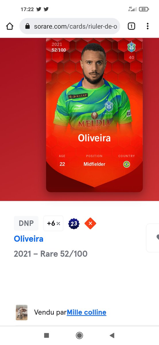 MilleColline's tweet photo. 🍀Concours Sorare - 1 carte Rare, reste 3 jours

Pour participer : 
➕RT + Follow + Like 
➕Follow Discord: 
 https://t.co/3TVMxC2Flt 

🎁T.A.S le 14/04
__
#Cryptos #Crypto #NFT #NFTGiveaway #TeamParieur #TeamParieurs #ETH #Ethereum #NFTs  #NFTCommmunity #sorare #psg #bitcoin https://t.co/aCCeHwv44B