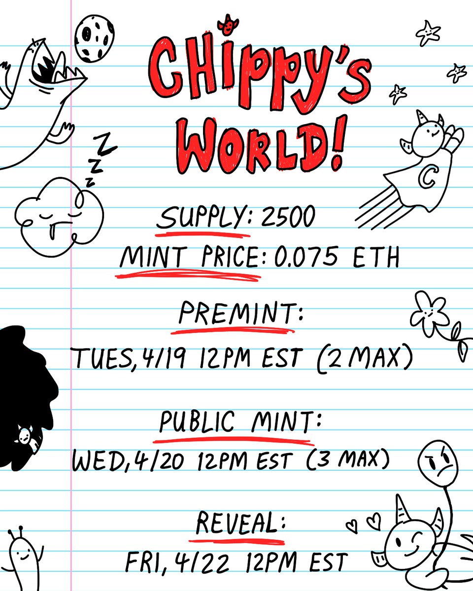 Whoops.. had to move our <a href="/ChippysWorld/">Chippy's World</a> launch article to medium ❤️ we're back!

Drop a 🍪 in the comments if you're ready to mint your chippy next week! 

Full launch info: medium.com/@chippysworldn…