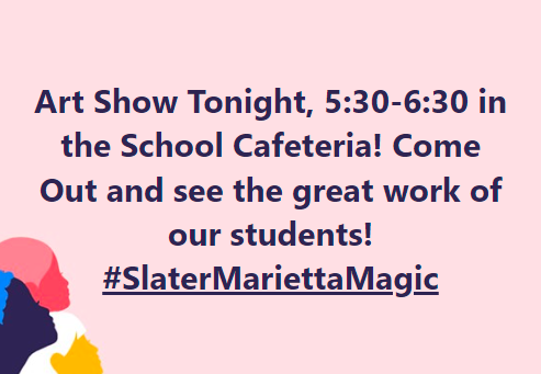SlaterES's tweet photo. Tonight on Monday, 4/11/2022:  #SlaterMariettaMagic https://t.co/LtfneJhVYt