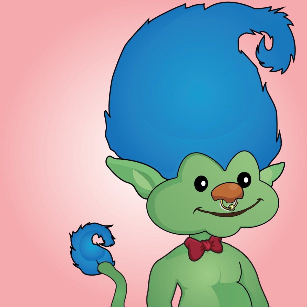 SCryptrollz's tweet image. Super Cryptrollz # 27
Hair: Blue
Face: Normal eye, golden nose ring, and normal smile
Body: Bow tie without a shirt
Super Power: He is very calm and polite, and is telepathic 
tiny.cc/t3kquz
#Super_Cryotrollz #NFTCommunity #CHARITY