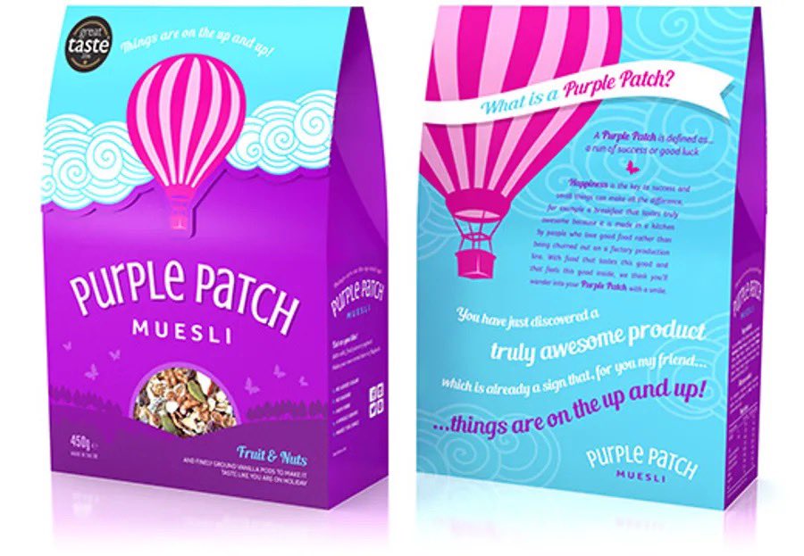#FDE2022 exhibitor, <a href="/PPCereals/">Purple Patch Cereals</a> offer truly awesome, award winning, breakfast cereals that are made in a kitchen by people who love good food. Finished off with finely ground vanilla pods to make it taste like you are on holiday. Find out more at the show foodanddrinkexpo.co.uk/exhibitors-202…