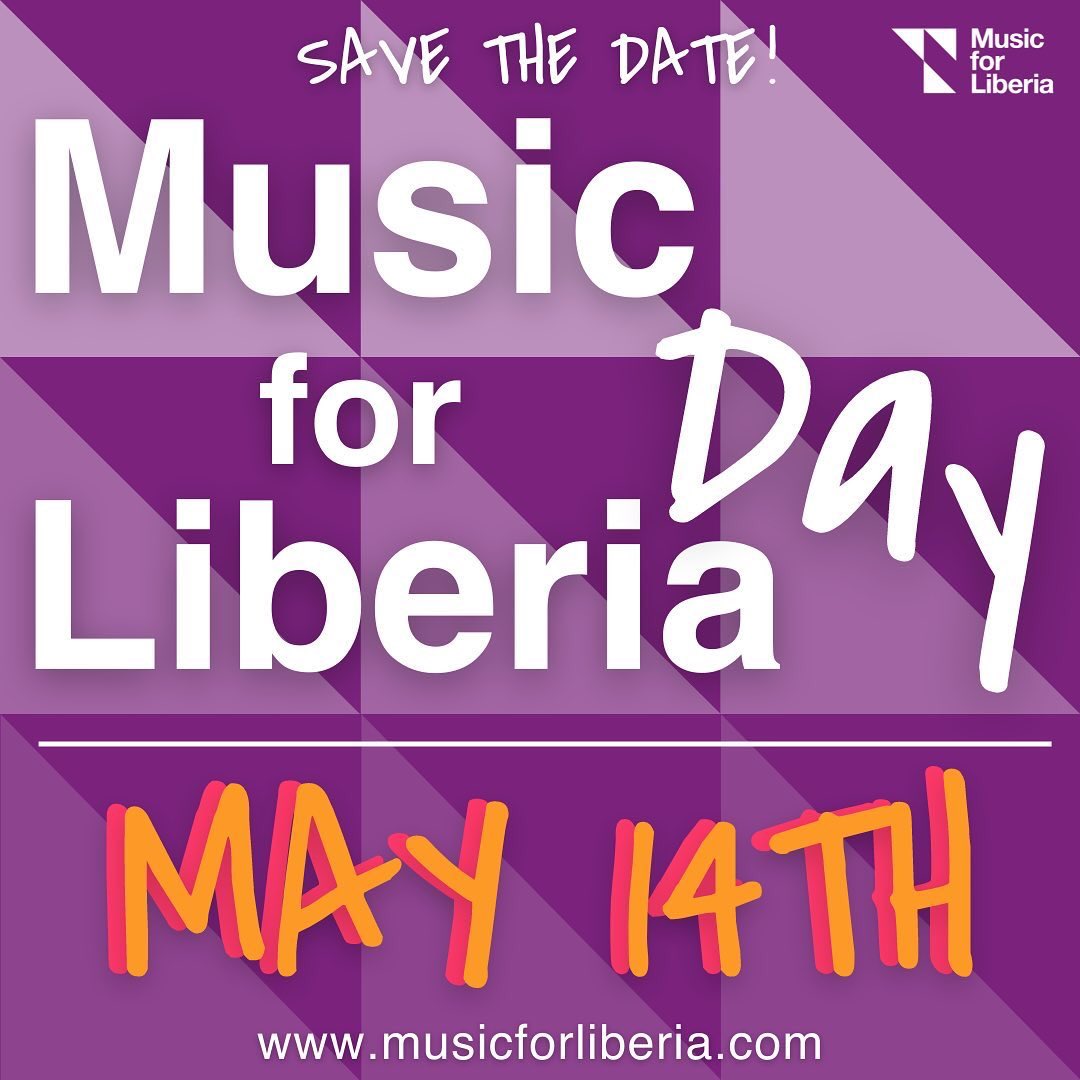 Save the date: Music for Liberia Day is coming up on May 14th! Head to our website to get more information and hear about the games, interviews, and more that’ll be happening on the day. musicforliberia.com/events #music4LIB #Liberia @kamillapianist @obenkarp @whbeat