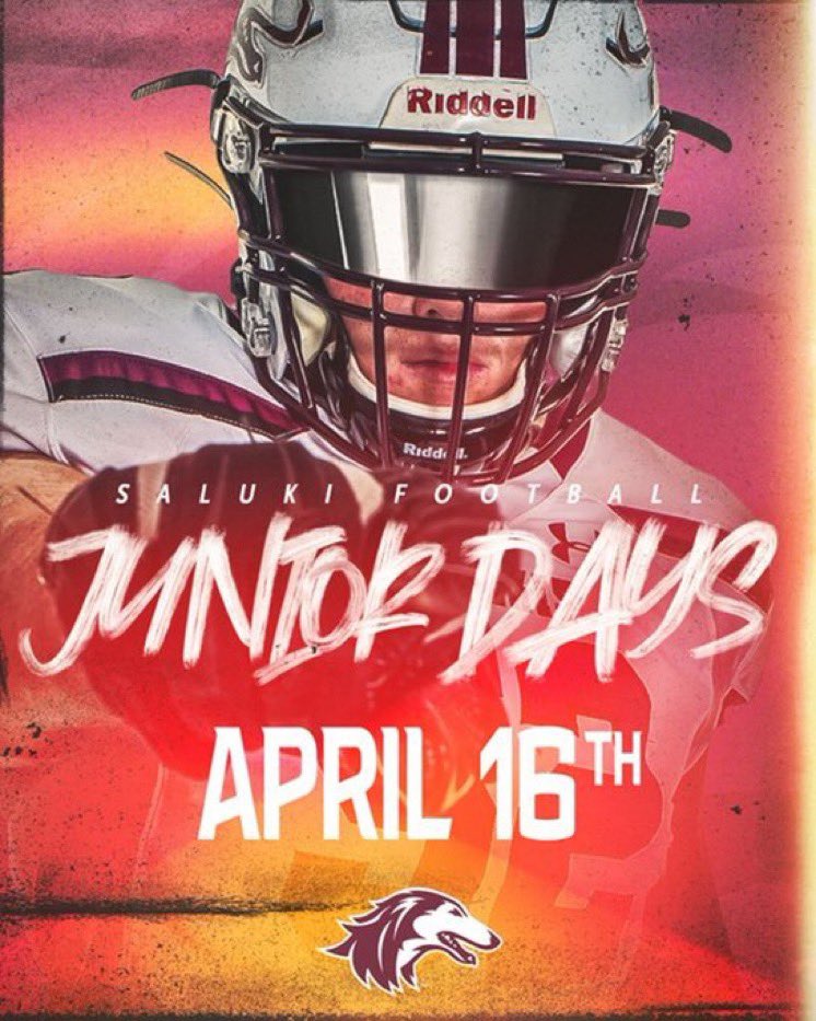 Thank you to <a href="/CoachNGriffin/">Nate Griffin</a> and <a href="/SIU_Football/">Saluki Football</a> for the junior day invite.