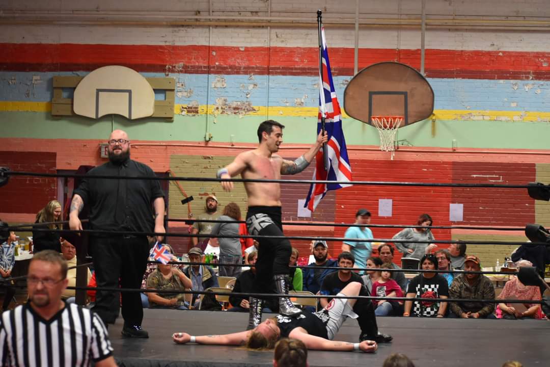 BenShearinBrand's tweet photo. .@StricktlyNsane we showed up, beat your boy, and showed why we are going to Make America Great Britain Again! @ChadRockmanIMD, it looks like we're gonna see you again on April 30th. Surely you weren't dumb enough to ask for that match. @OliverGunnerPro and I will see you soon. https://t.co/x5et42vVqq