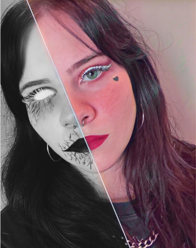 CORPSEtothemoon's tweet photo. constantly with POLTERGEIST! on one ear and fuK u lol on the other. 

y’all better be streaming rn 🔪

pls don’t let it flop this took me too long lmao 

[#POLTERGEIST #POLTERGEISTPARTY ]

@CORPSE @Corpse_Husband https://t.co/n7ND30xwnk