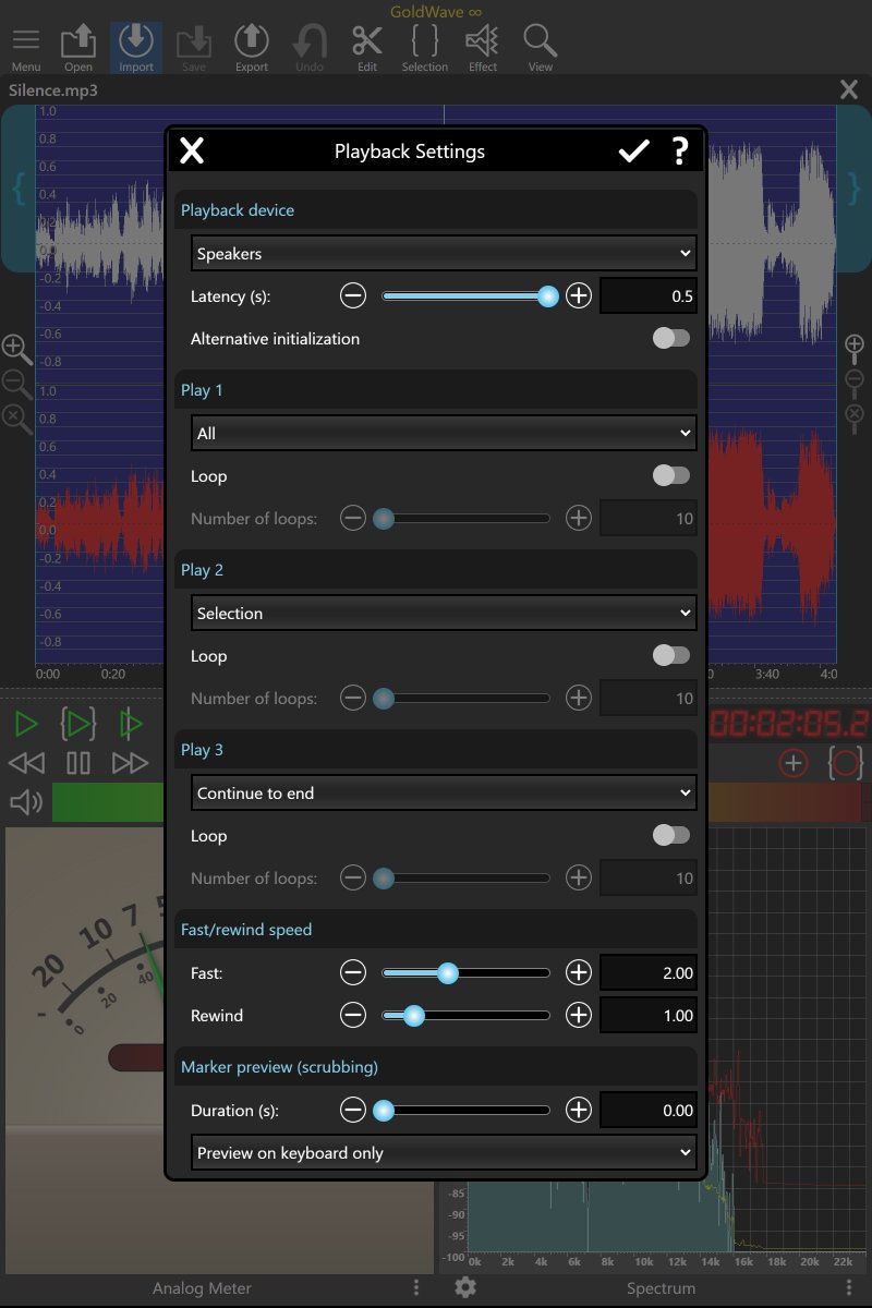 GoldWave's tweet photo. Record and edit audio without even installing an app!  GoldWave Infinity takes a big step forward in making native Android and iOS apps a thing of the past. https://t.co/07kSAOM6lM https://t.co/RmnC2uKQkw