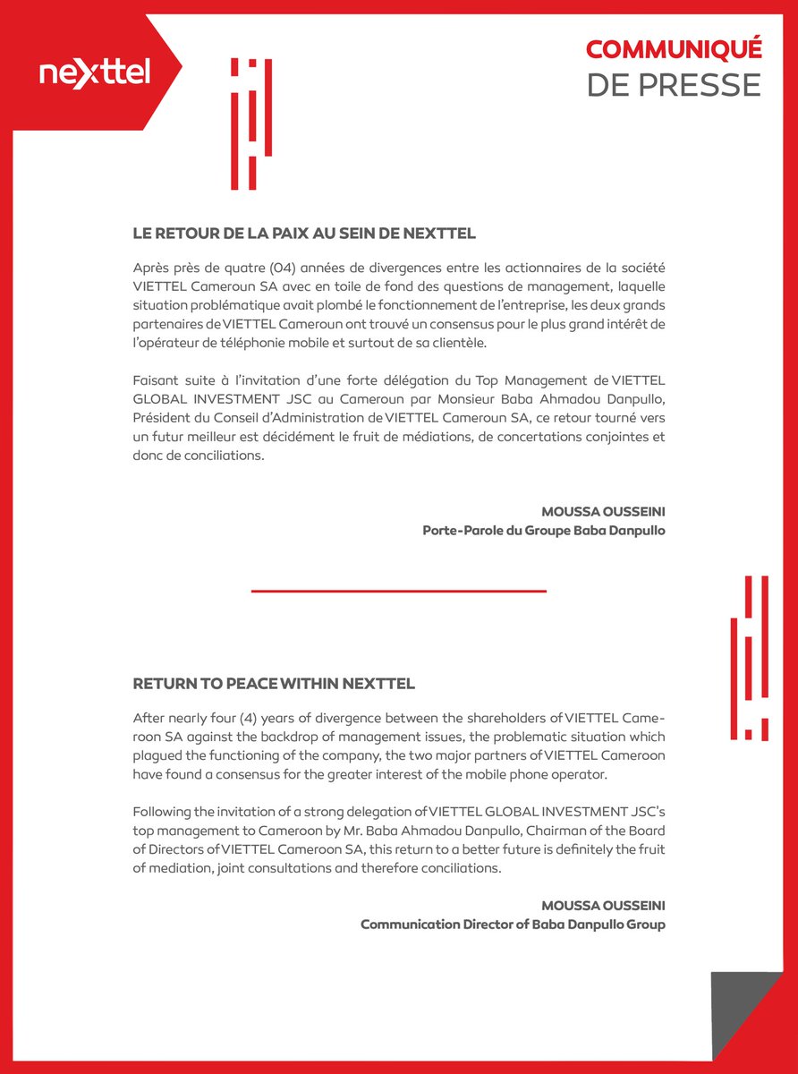 NEXTTEL CAMEROUN tweet media