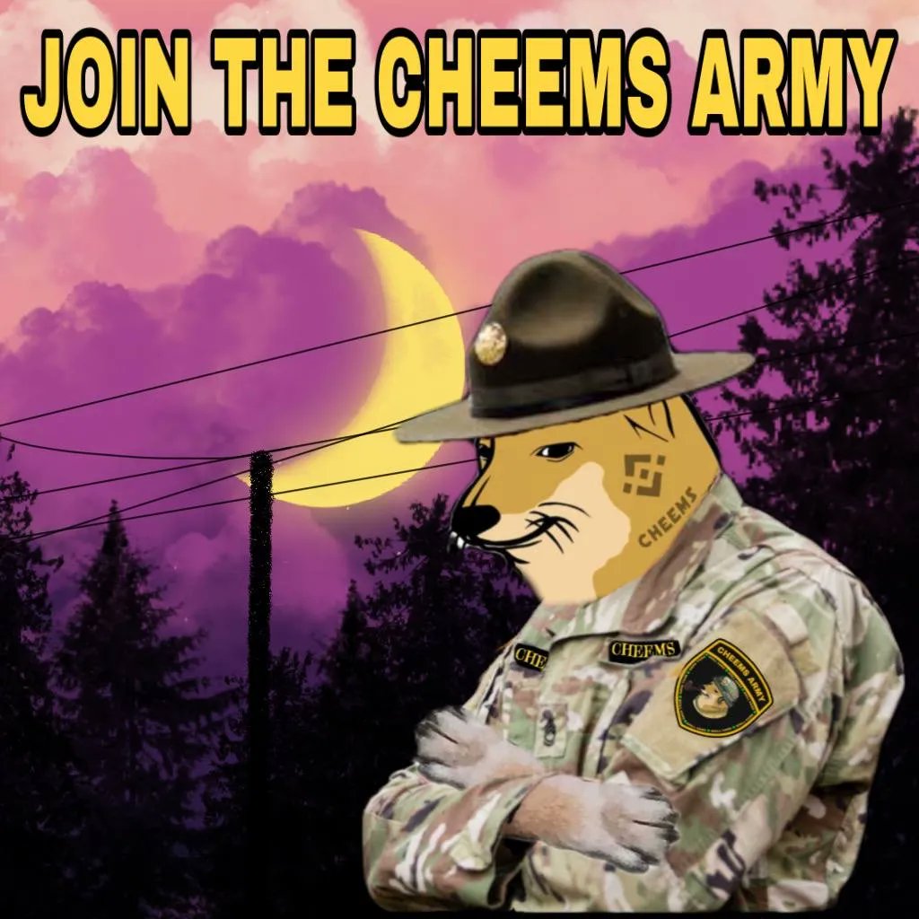 c_dentor's tweet photo. You need a strong mentality to be a diamond hand.

The #CHEEMSARMY is full of that.
Join us now, before #MemeTech + #CheemsPad are fully functional

#MemeTechTakeOver #EthBridge #CheemsInuTakeOver #CheemsIsTheNewShib https://t.co/BQ2tjZq8eJ