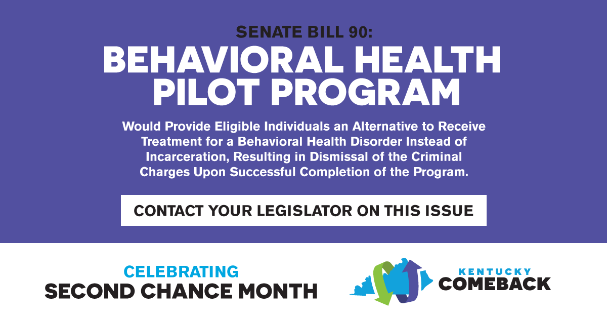 In the last week of #kyga22, it is critical for lawmakers to prioritize issues surrounding criminal justice reform and substance use disorder. Senate Bill 90 would help those that are struggling. Contact your legislators today: p2a.co/emua1au. #SecondChanceMonth