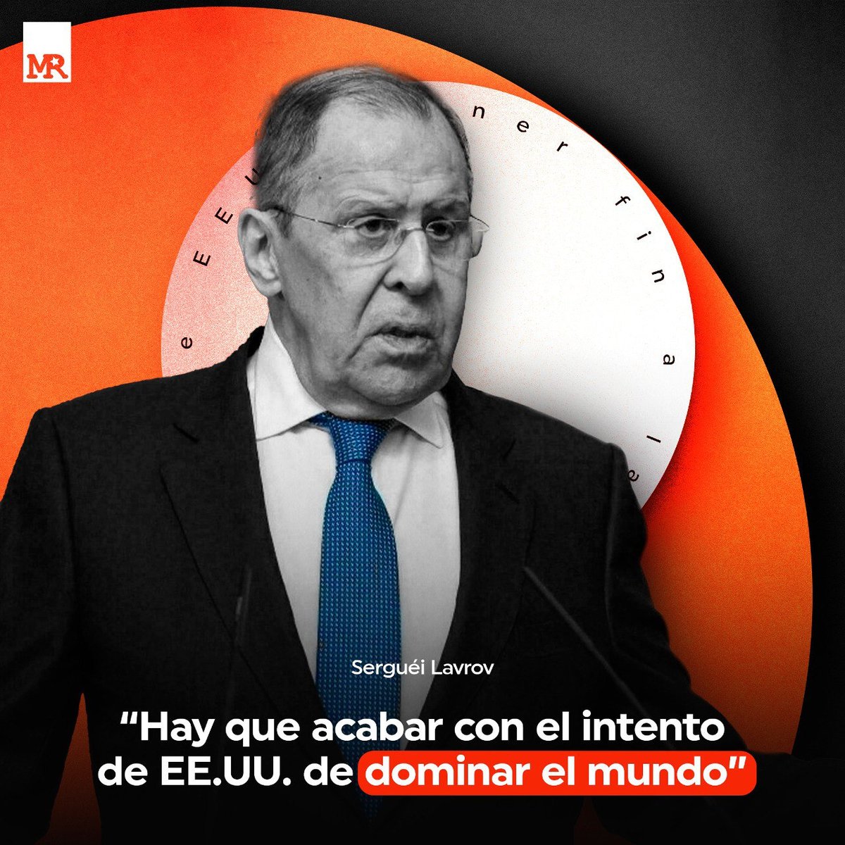 El Ministro d Asuntos Exteriores d #Rusia, Serguéi Lavrov, declaró que la operación militar especial está destinada a poner fin a la expansión temeraria y al curso imprudente d la dominación total d #EEUU y del resto de los países occidentales. 🇷🇺
#Russia
#RussiaUkraineConflict