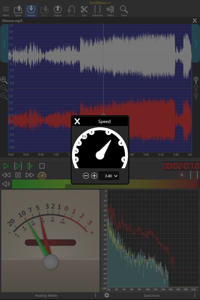 GoldWave's tweet photo. Record and edit audio without even installing an app!  GoldWave Infinity takes a big step forward in making native Android and iOS apps a thing of the past. https://t.co/07kSAOM6lM https://t.co/RmnC2uKQkw