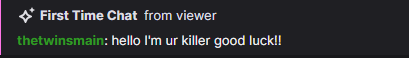 FnordRomph's tweet photo. Why does my app always close accidentally when I see this in chat? 

#FirstTimeChatter #TwitchStreamer #Twitch 
@Twitch #StreamerFauxPas #ForceClose #OopsMyAppCrashed @DeadByBHVR #DeadByDaylightStreamer #ShirtMySurvivor https://t.co/GFe9E2ibvP