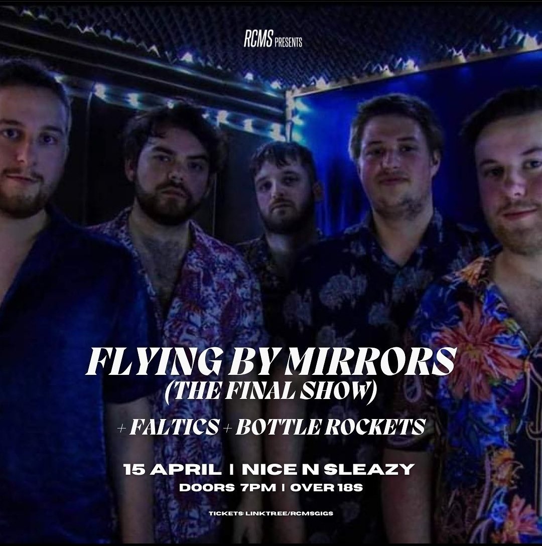 This is the week!! We play our final show THIS FRIDAY! Get your tickets before it's too late at linktr.ee/flyingbymirrors🎉
