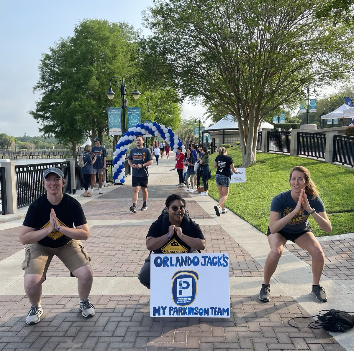 gohumanityworld's tweet photo. #BeyondBeliefNetwork team North Orlando Oasis raised money for the Parkinson's Association of Central Florida and participated in a charity walk to raise money and awareness in support of a community member who is living with Parkinson's. https://t.co/NsUkDUZnTQ
