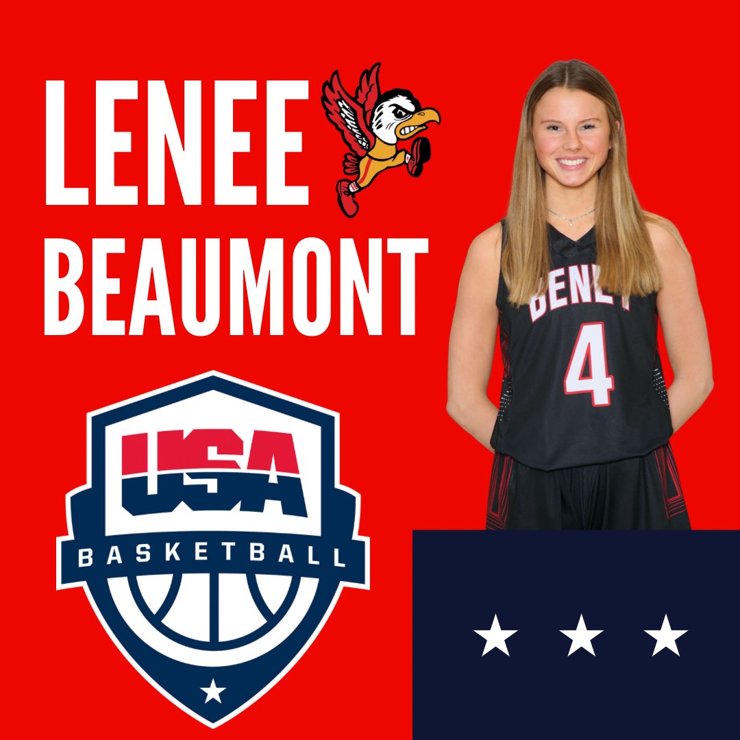 Congratulations to <a href="/leneebeaumont30/">Lenee</a> on her invitation to USA Basketball’s U18 Team Trials!! 🏀🇺🇸

<a href="/benetathletics/">Benet Athletics</a>
