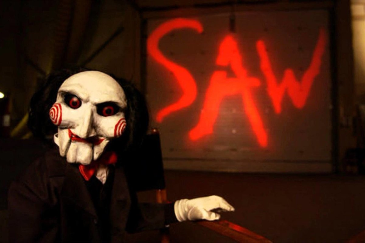 HorrorCon2013's tweet photo. Girls be like “this is my comfort movie” and it's Saw. https://t.co/7x4A5F57Om