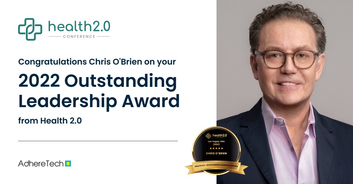 Congrats <a href="/cobrien411/">Chris O'Brien</a> for being recognized by <a href="/health2conf/">Health 2.0 Conference</a> with the 2022 Outstanding Leadership Award.  Join us in #celebrating his vision and leadership! #CEO #connectedtocare #medtech