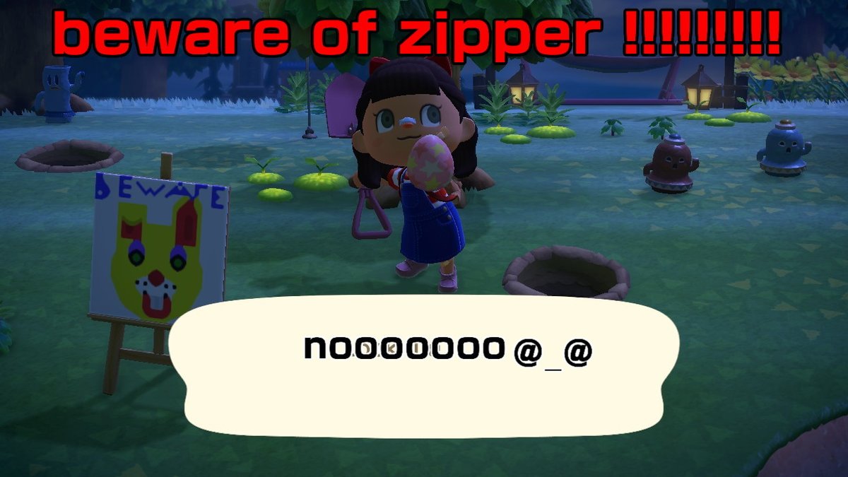 #AnimalCrossing #ACNH #NintendoSwitch not
zipper!!!!!!!!:(