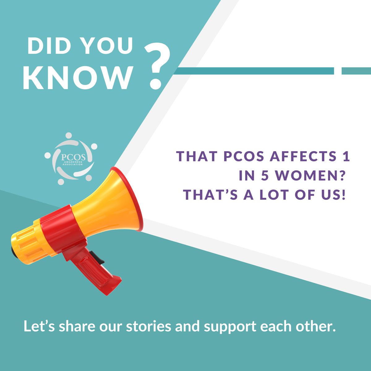 PCOSAA's tweet photo. A few years ago, researchers found that the number of people with PCOS was higher than thought. The current statistic is 1 in 5 👀
#pcoss #pcosaa #polycysticovariansyndrome #polycysticovarysyndrome #pcossupport #pcoshealth #pcosinformation #pcosresources #pcosresearch #pcosfacts https://t.co/umgqoRjzn7