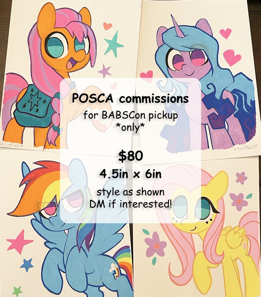 want a traditional commissions from me at BABSCon?? This is the best way to guarantee you'll get a slot :) 🎨 DM me!! 
