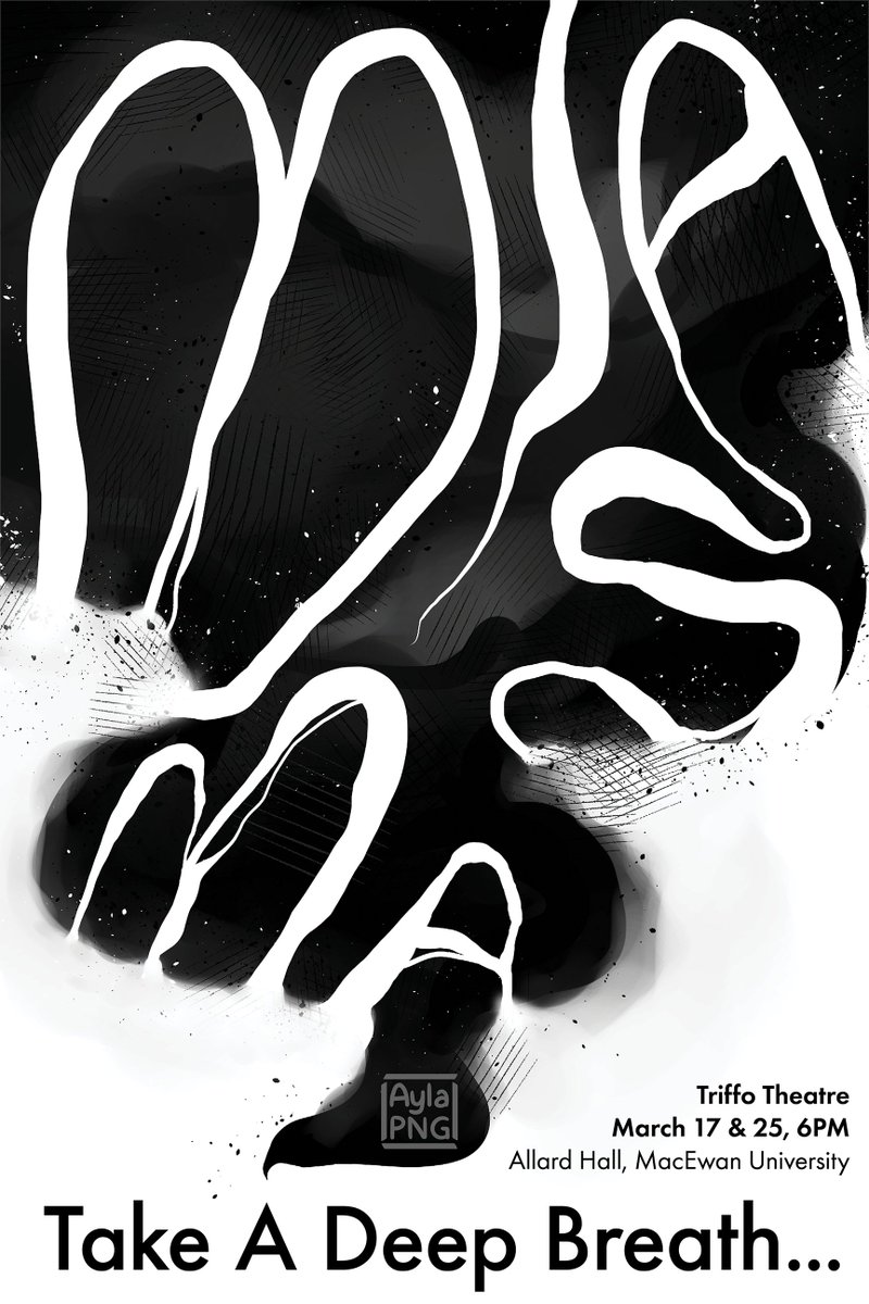 aylapng's tweet photo. Here is an Expressive Type poster for a (fake) theatre show "Miasma"! 🎭
•
•
•
#illustration #drawing #art #digitalart #photoshop #clipstudiopaint #ipadpro #posterdesign #poster #print #miasma #theaterposter #theatreposter #expressivetypography #typographicposter https://t.co/DbfjwzvS9X