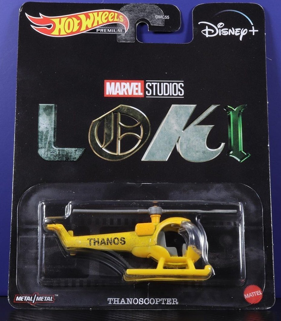 MarvelDiarioPT's tweet photo. O famoso #Thanoscopter de #Loki ganhou um brinquedo oficial da Hot Wheels! 🚁 https://t.co/7NdQfbk9xp