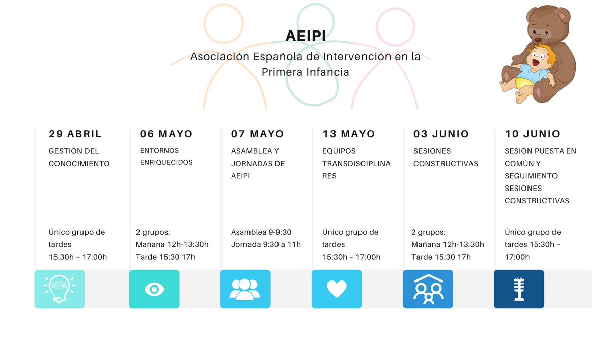 Os dejamos toda la información de los eventos que realizaremos en AEIPI hasta final de curso. Esperamos que sean de vuestro agrado y podáis asistir.

Os esperamos.

#atenciontemprana