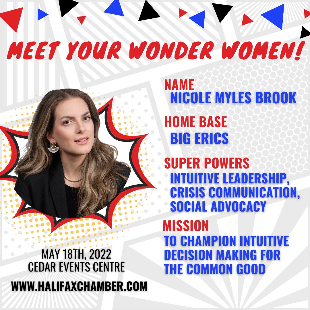 halifaxchamber's tweet image. Nicole Myles Brook is a multi-passionate entrepreneur who creatively innovates for both social growth within her professional career and community. 

She will also be a part of The Whole Truth Panel at Wonder Women 2022! 

Register today at:
ow.ly/Mu0l50IGqn3

@BigEricsInc
