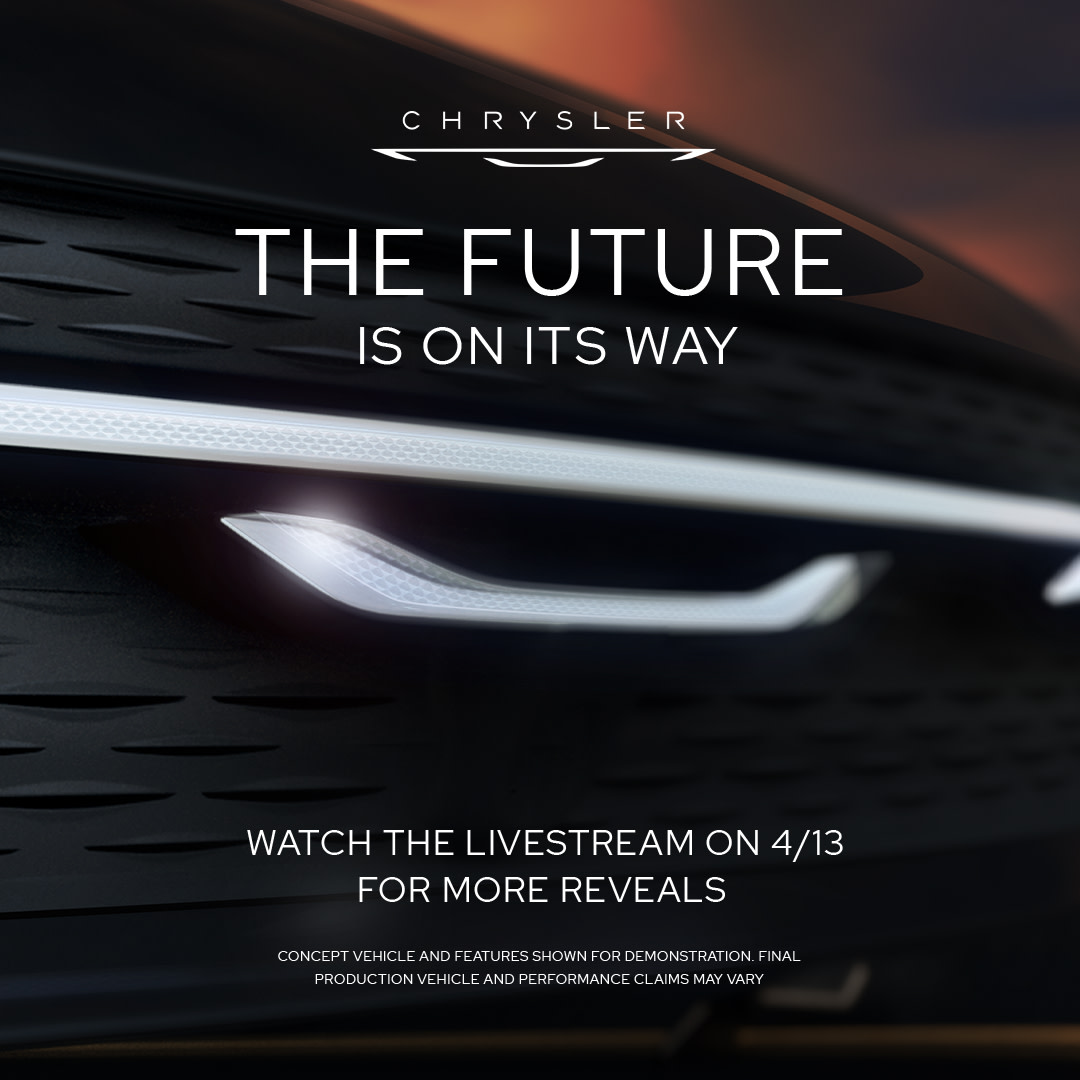 You’ve only seen the half of it. New looks of the Chrysler Airflow concept to be revealed during our <a href="/NYAutoShow/">New York Auto Show</a> stream on 4/13 - tune in to learn more.