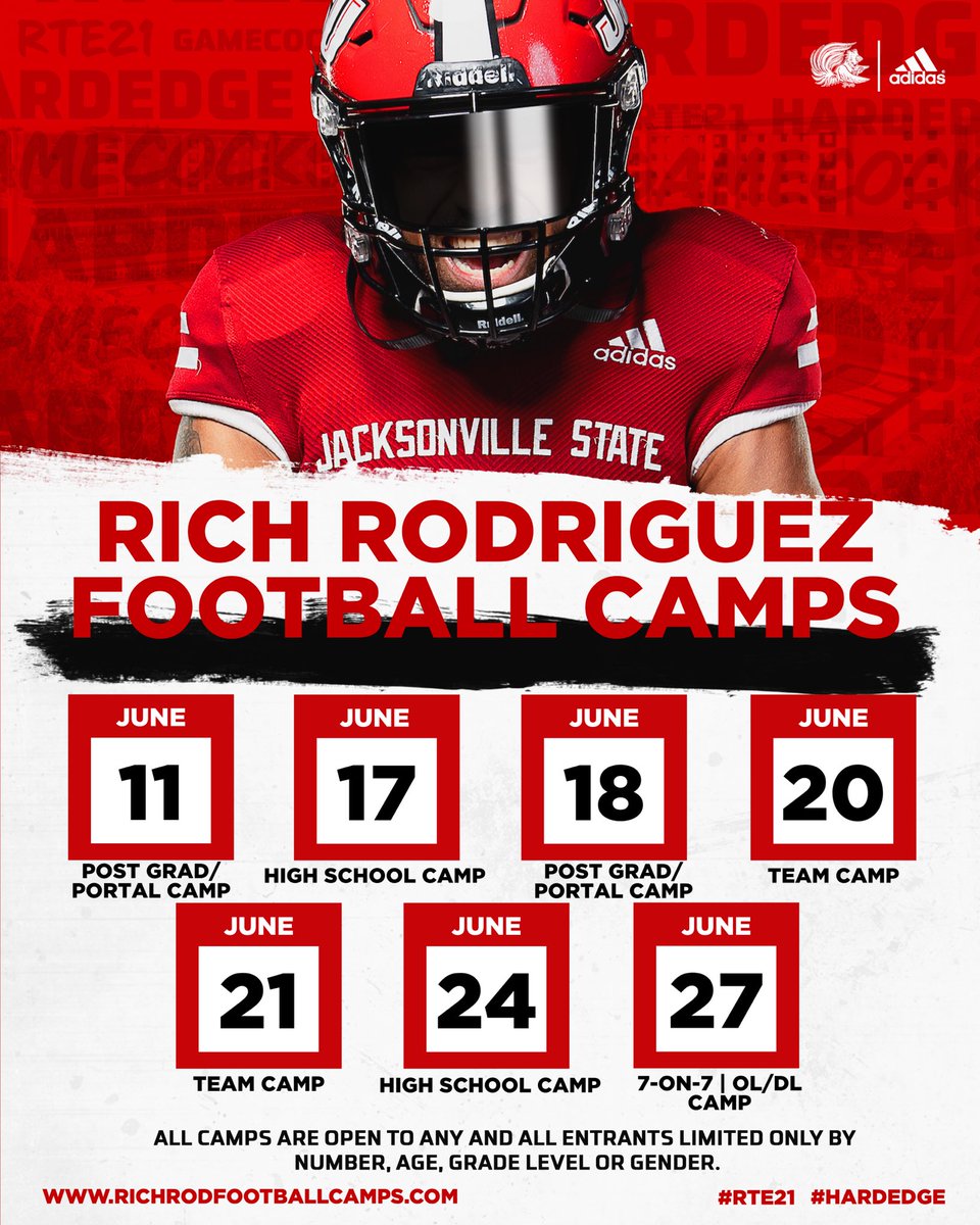 Summer camp dates are set❗️

Sign up now ⬇️
richrodfootballcamps.com

#HardEdge | #RTE21