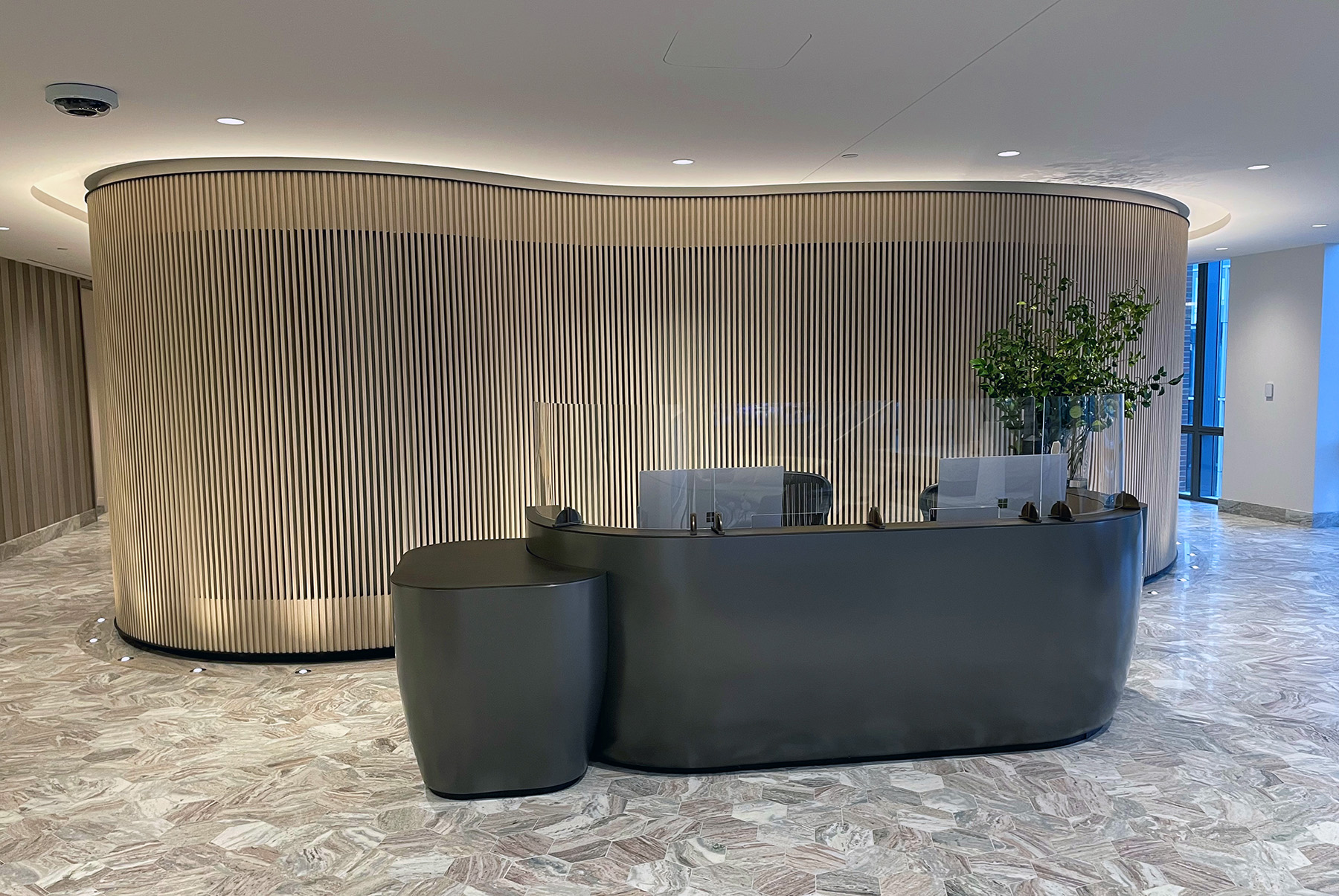 Curved wall sale desk