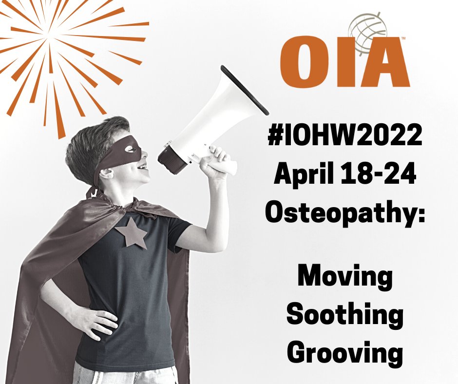 It's International Osteopathic Healthcare Week! Follow our posts throughout the week and move, sooth, and groove with us! #IOHW2022