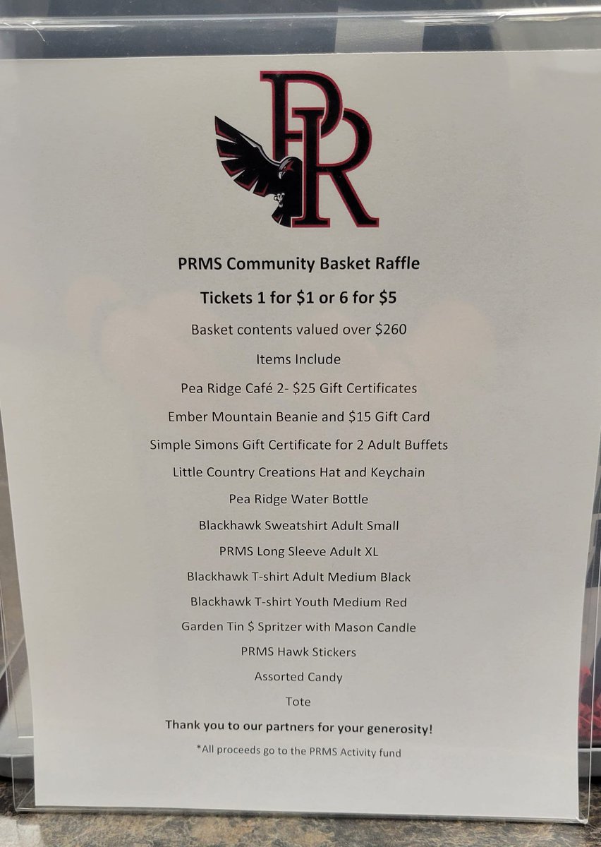 Parents of 4th and 5th grade students, we'd love to see you tomorrow! Please stop by between 5:00-7:00 to learn more about Middle School. Attending three or more sessions will get you a free entry into our raffle. We can't wait to see you! #PRMSHawks #BlackhawkPride
