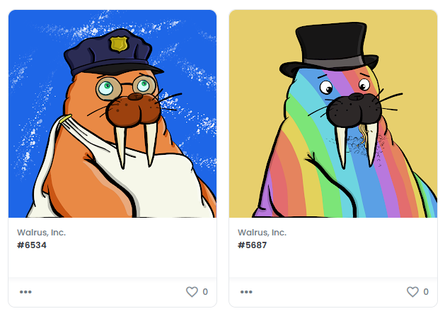 nuwtox's tweet photo. Thanks @rguill3n for these two new frens! 🙏 @walrusincnft https://t.co/Ta4UwzrYOF