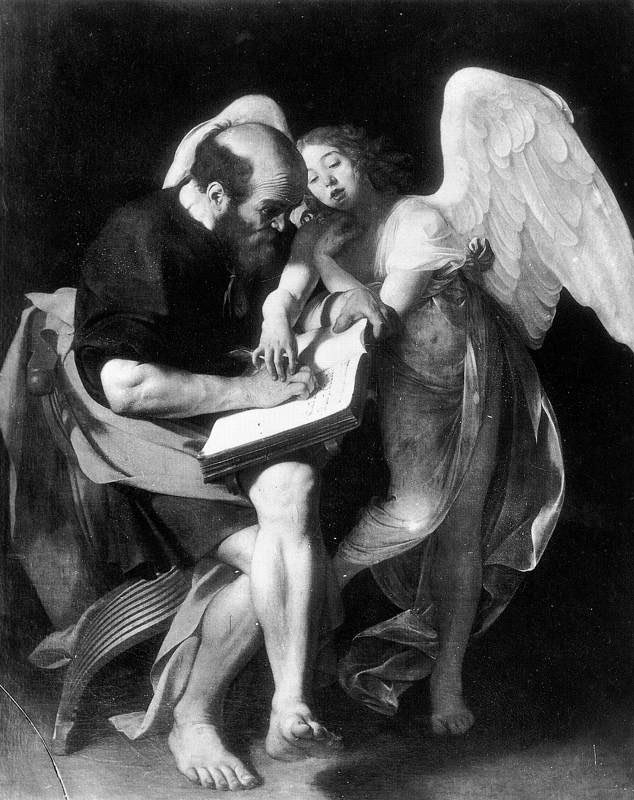 San Mateo y el ángel, 1602, Caravaggio
