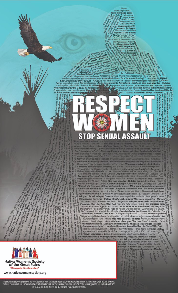 NwsgpNative's tweet photo. Respect Women in 22 tribal languages on the northern plains. https://t.co/Fyipn8WM3y