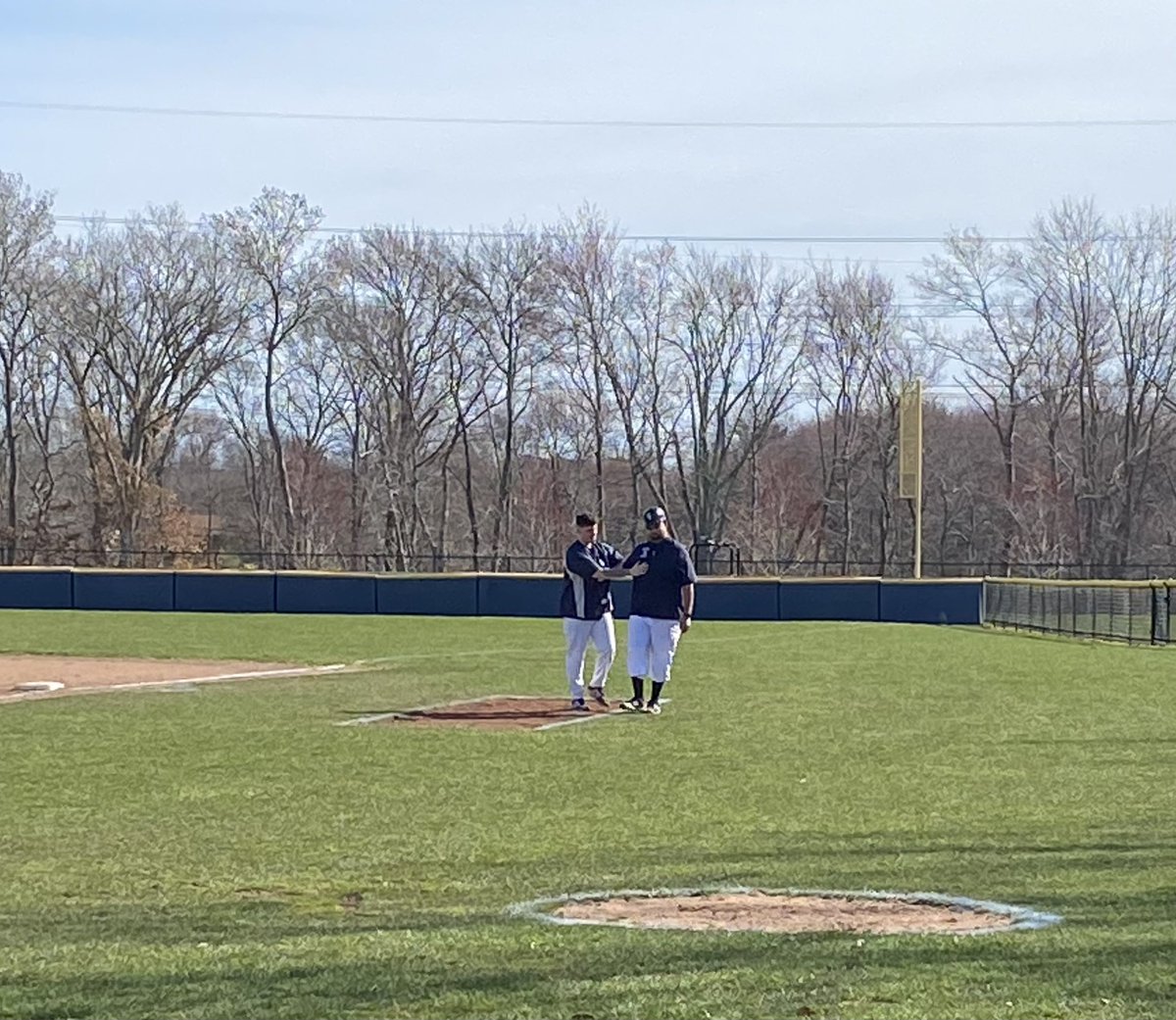 sb_raiders's tweet photo. Brady Oliveira passes the torch to Coach Vanada in memory of First Base Coach Oliveira. @SBRHS_Baseball @SBRHSBoosters https://t.co/m4vlseKDxd