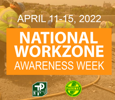 NJTurnpike's tweet photo. This week and every week, slow down in work zones, move over when you see construction or maintenance vehicles beside the road, and put your phone away anytime you're behind the wheel. #WorkZoneAwarenessWeek #DistractedDrivingAwarenessMonth https://t.co/895kN47J6k
