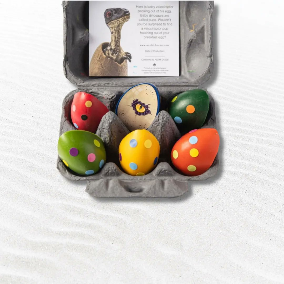 onekidsstore's tweet photo. When kids can use dinosaur eggs to create a work of art.���

Introducing Dinosaur Eggs Beeswax Crayons, fun &amp; colorful, stimulates your child’s imagination.

Safe, easy to color up on paper.

Drop by https://t.co/ars2xp1n6E

Dinosaurs represent! 🦕

#crayons #toycrayon #childart https://t.co/ERH6ESNsev