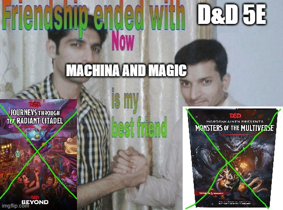 catboydale's tweet image. From the Discord group, I'm dying. These guys are the best. #DnD5e #MachinaAndMagic #ttrpg #meme