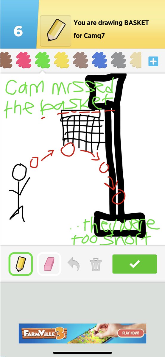 paigebrielle's tweet photo. I downloaded the draw something app at 5 am and have been playing it since. Randomly playing against this person and it’s been the highlight of my day https://t.co/vZp8juakjO