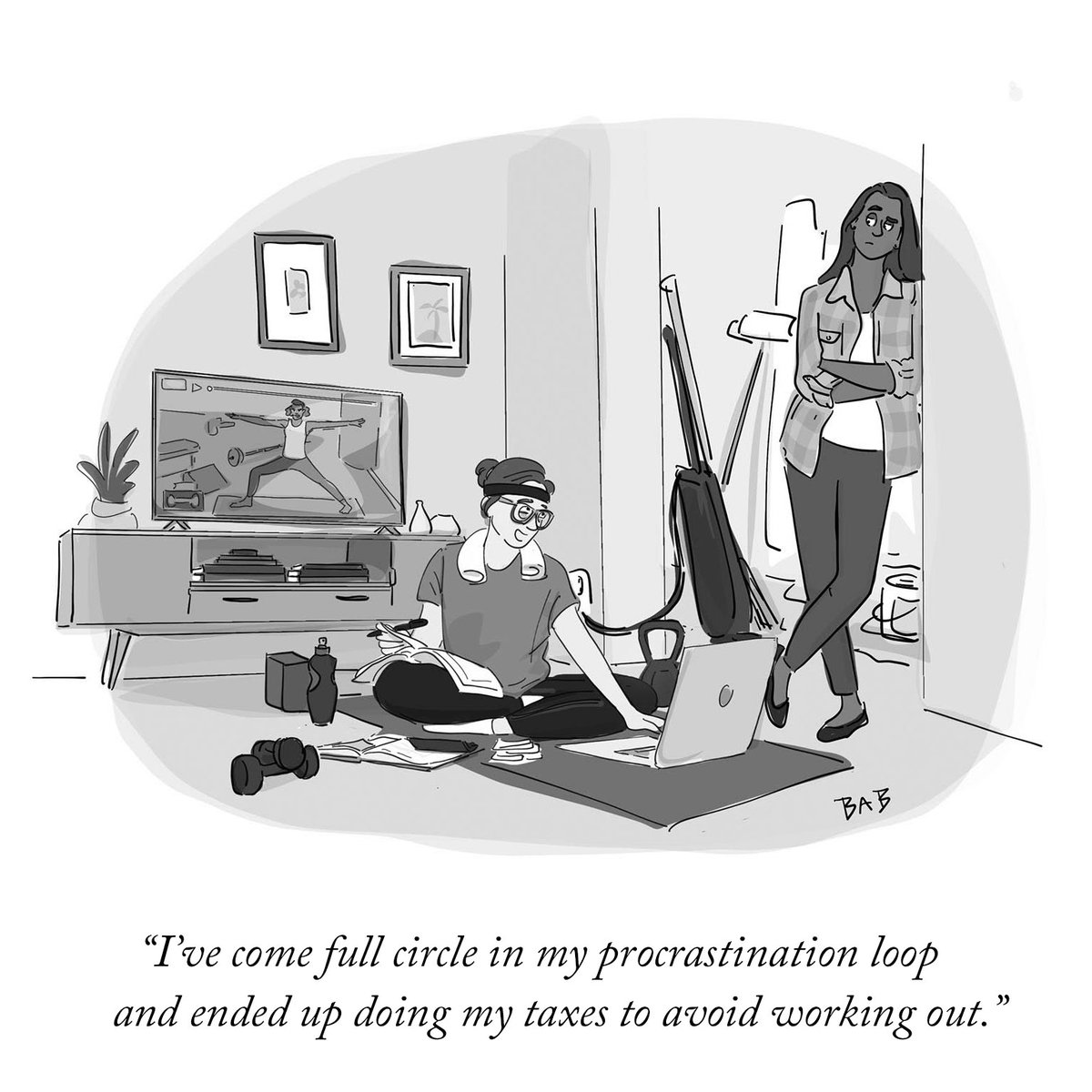 NewYorker's tweet photo. Today’s Daily Cartoon, by @bro_bourgeois. #NewYorkerCartoons https://t.co/6B6D4CDmRj