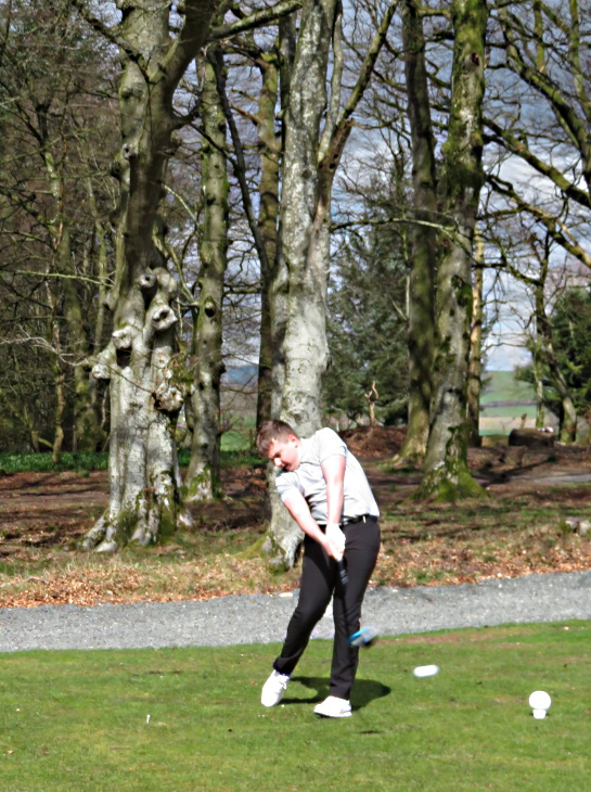 The Captains Teeing off at Thornhill GC. <a href="/ThornhillGolf/">Thornhill Golf Club</a> <a href="/ScottishGolf/">Scottish Golf</a>