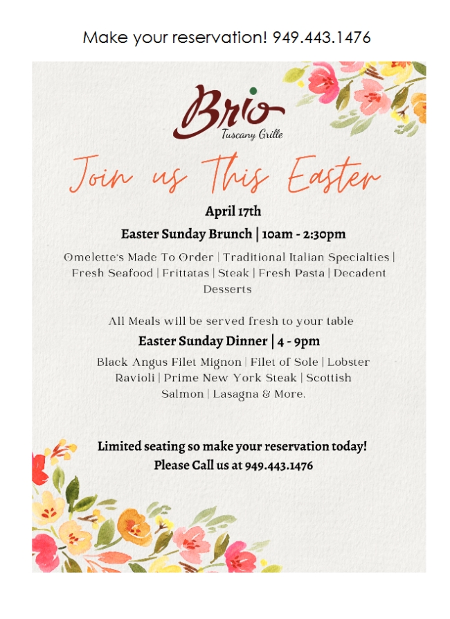 Join us this Easter - April 17th - 2022 bit.ly/3LUrMsZ