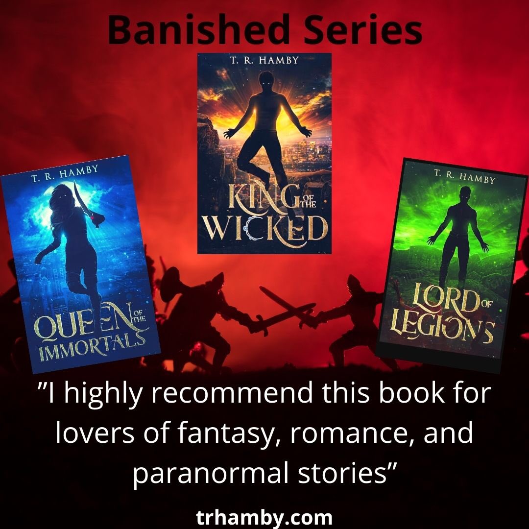 T.R. Hamby 📖 (@trhamby1) on Twitter photo Angel against Angel,
Brother against Brother.
Who will win out in the end?
The ones sent here to protect or the ones here to destroy?
Find out in this epic fantasy series.
#fantasy #romance #battles 
#FreeKU
mybook.to/KingoftheWicked
mybook.to/QueenoftheImmo…
mybook.to/LordofLegions Angel against Angel,
Brother against Brother.
Who will win out in the end?
The ones sent here to protect or the ones here to destroy?
Find out in this epic fantasy series.
#fantasy #romance #battles 
#FreeKU
mybook.to/KingoftheWicked
mybook.to/QueenoftheImmo…
mybook.to/LordofLegions