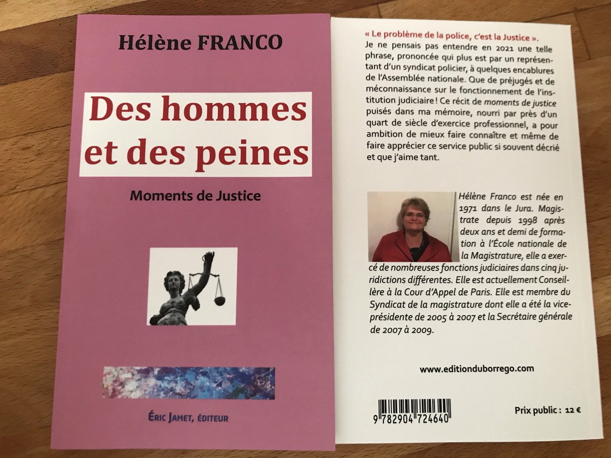 LnFranco71's tweet image. #VendrediLecture (et les autres jours aussi 😊). Voici un ouvrage relatant de manière subjective, à partir d’histoires vécues retravaillées par ma mémoire, 25 ans d’expériences professionnelles dans la magistrature. Vous pouvez le commander avec ce lien : editionduborrego.com/index.php?id_p…