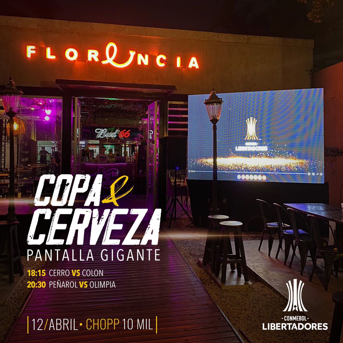Maratón de Fútbol.. 
que linda que es la Copa!
Y por supuesto mañana alentamos a los equipos Paraguayos en pantalla gigante ! 

Promo Chopp a 10mil 🍺

Reservas al 0981229416 

#musicaenvivo #beer #tragos #cerveza #happy #copalibertadores #cerroporteño #olimpia